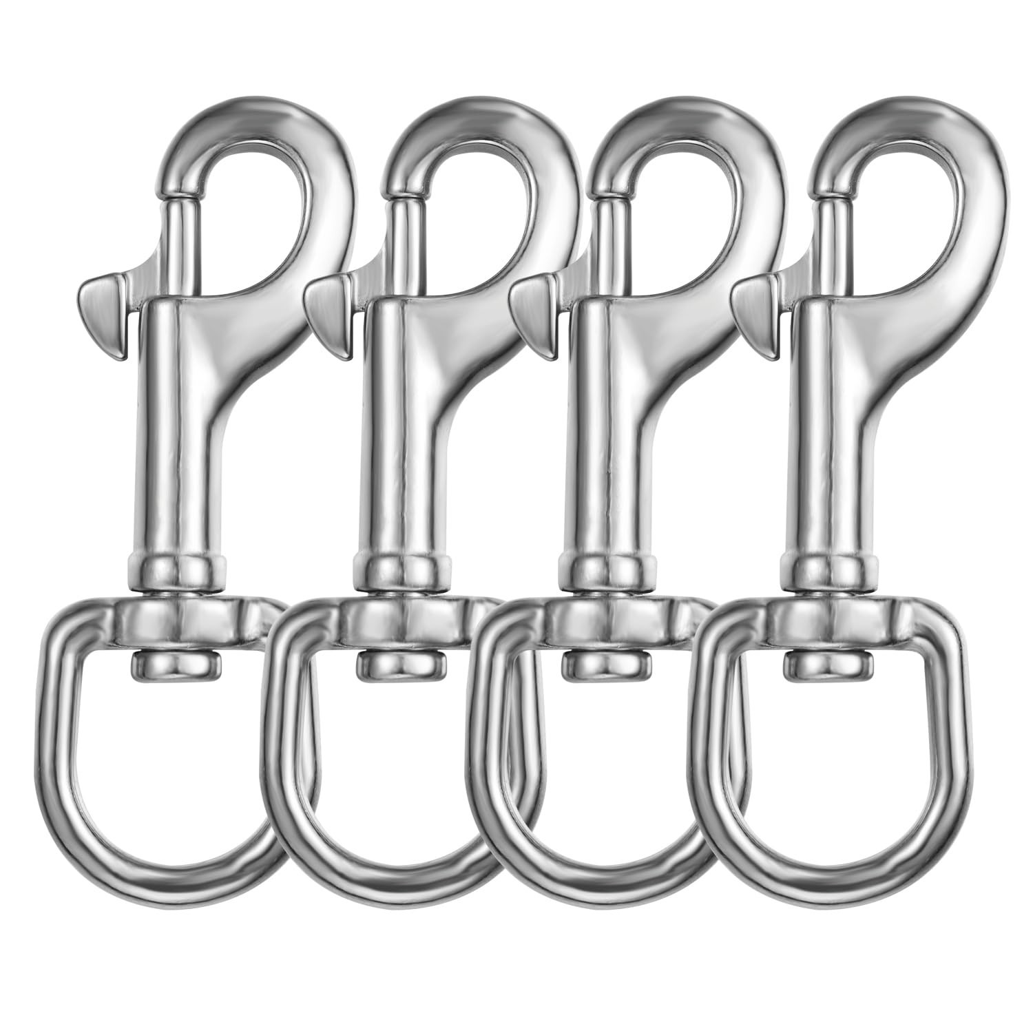 Heavy-Duty Swivel Eye Bolt Snap Hooks 3.3 Inch, 316 Stainless Steel, Bolt Sna…