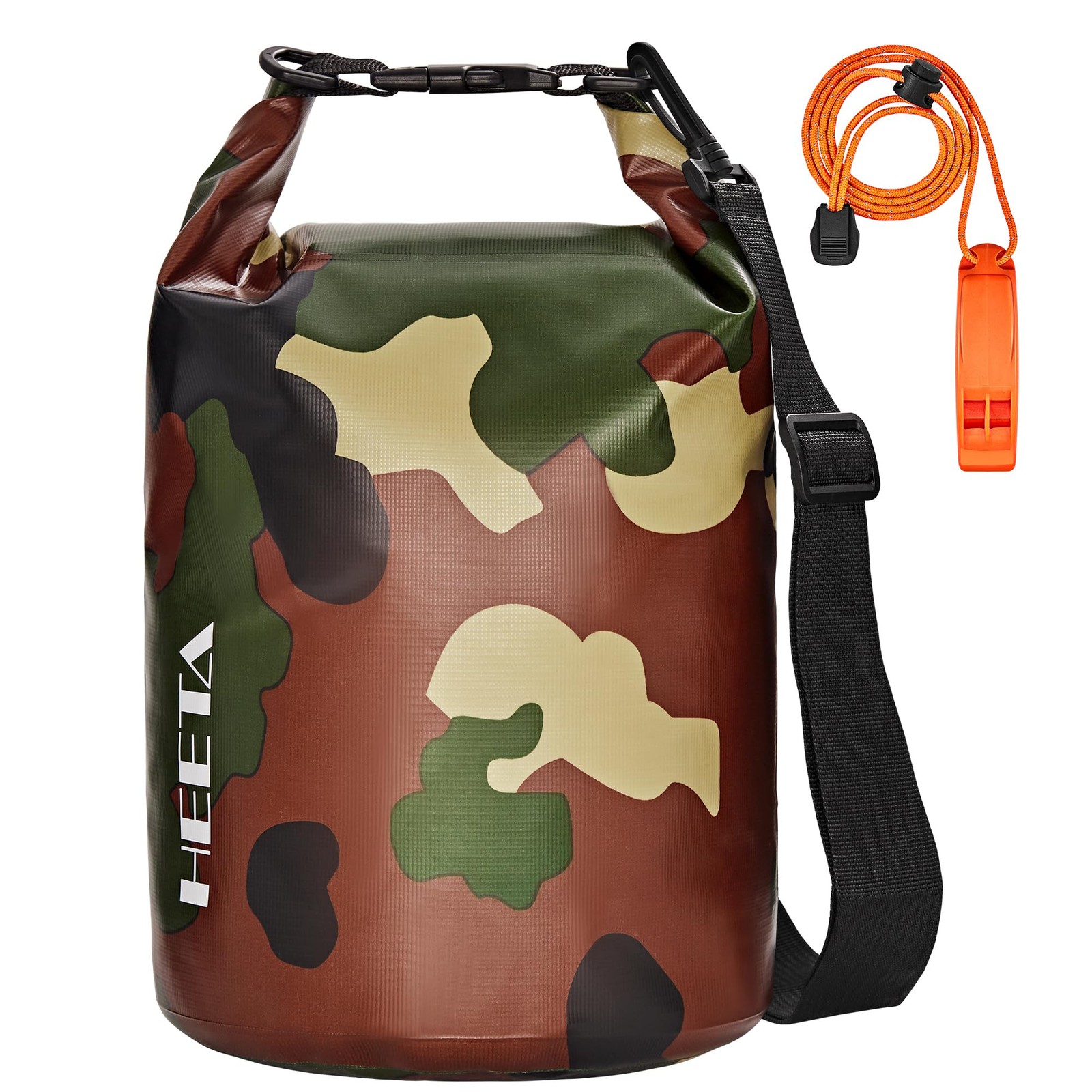HEETA Waterproof Dry Bag for Women Men, Roll Top 5L, New Camouflage
