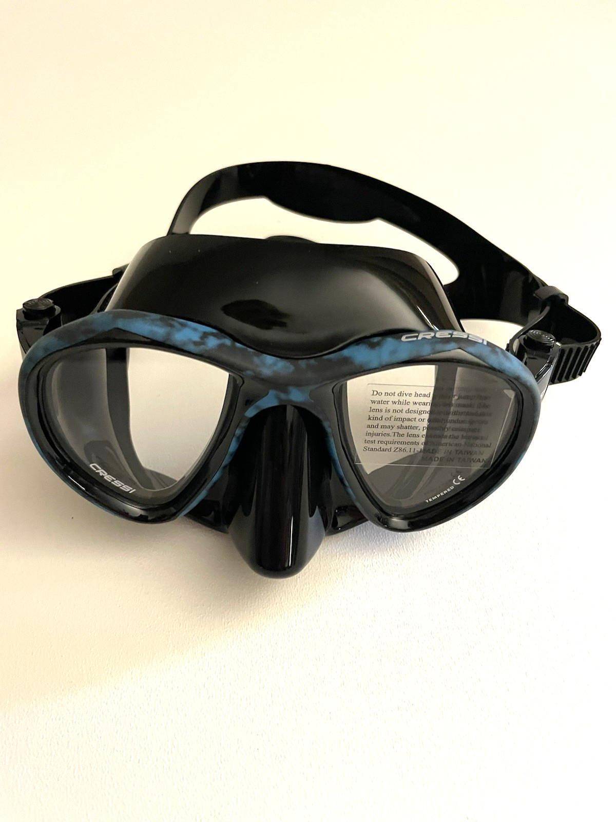 CRESSI Metis Mask for Freediving and Photo Sub Blue Hunter Unisex Adult New