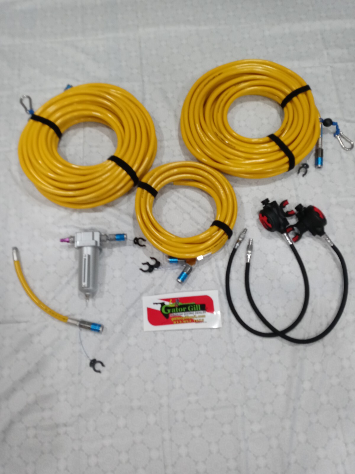 Hookah Diving 2 diver 50′ Hose package/5 Micron filter. Just add a COMPRESSOR