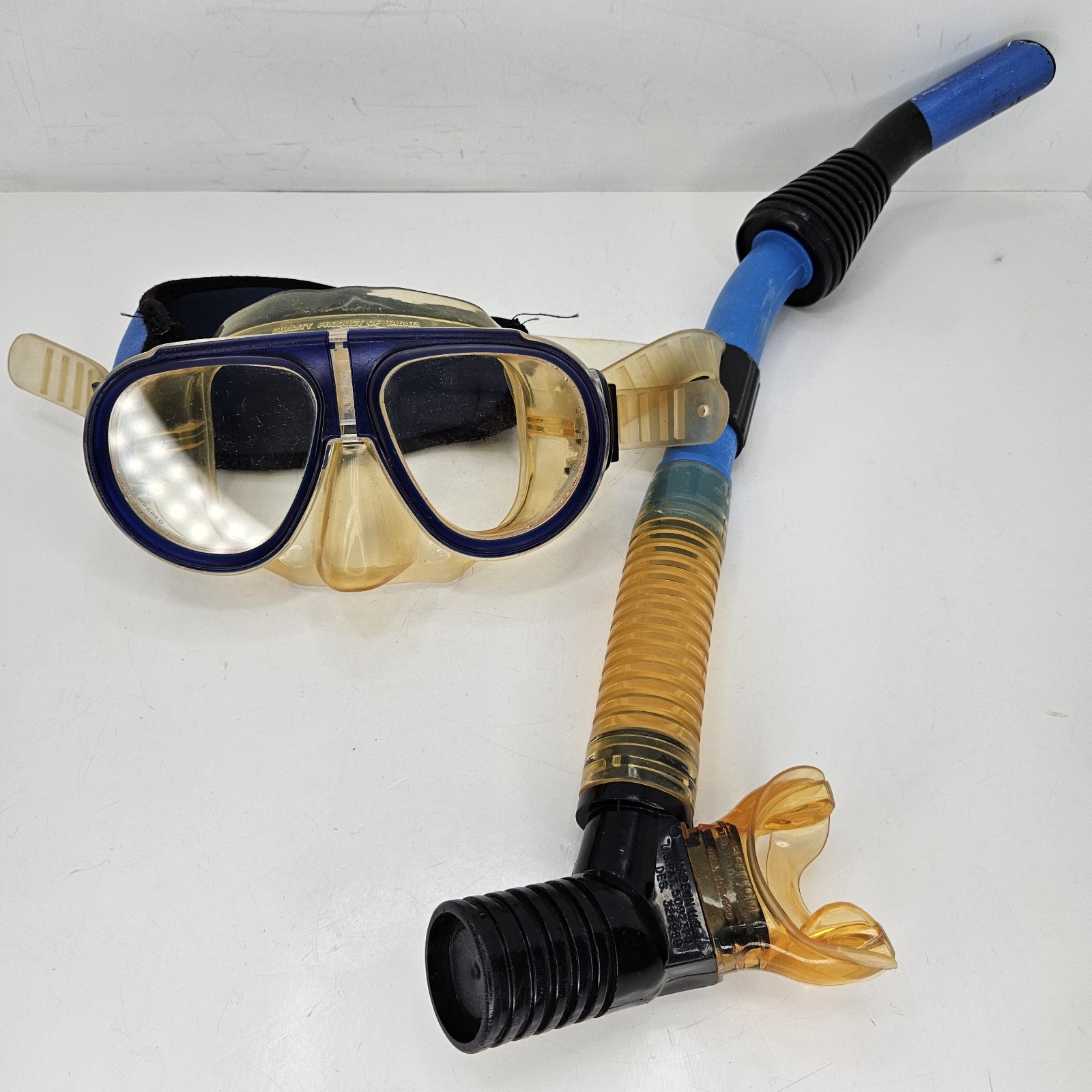 Tusa Imprex Dive Mask Clear Goggles w/ U.S. Divers Impluse Aqua Lung Snorkel