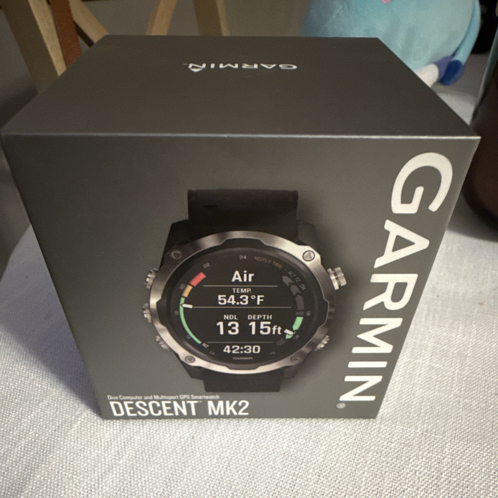 Garmin Descent MK2 Dive Computer GPS Smartwatch Sapphire Stainless Black Band