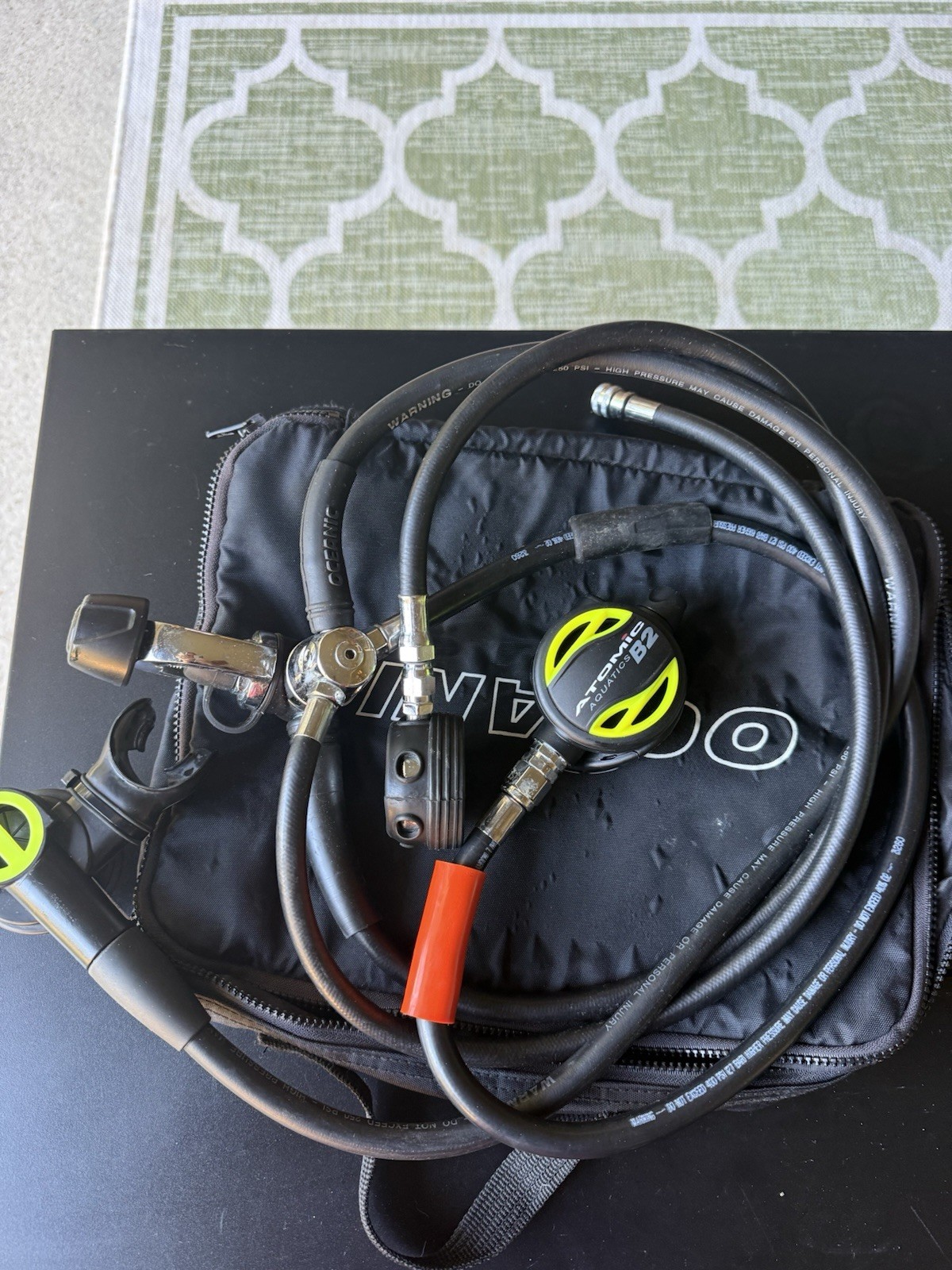 Atomic B2 Regulator Set w 1st Stage B2 2nd Stage Swivel & Scubapro SPG Read