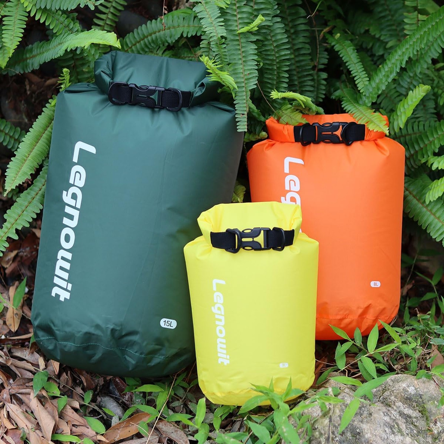 Dry Bag, 3 Pack/5 Pack Waterproof Lightweight Small & Large Dry Sacks for Out…