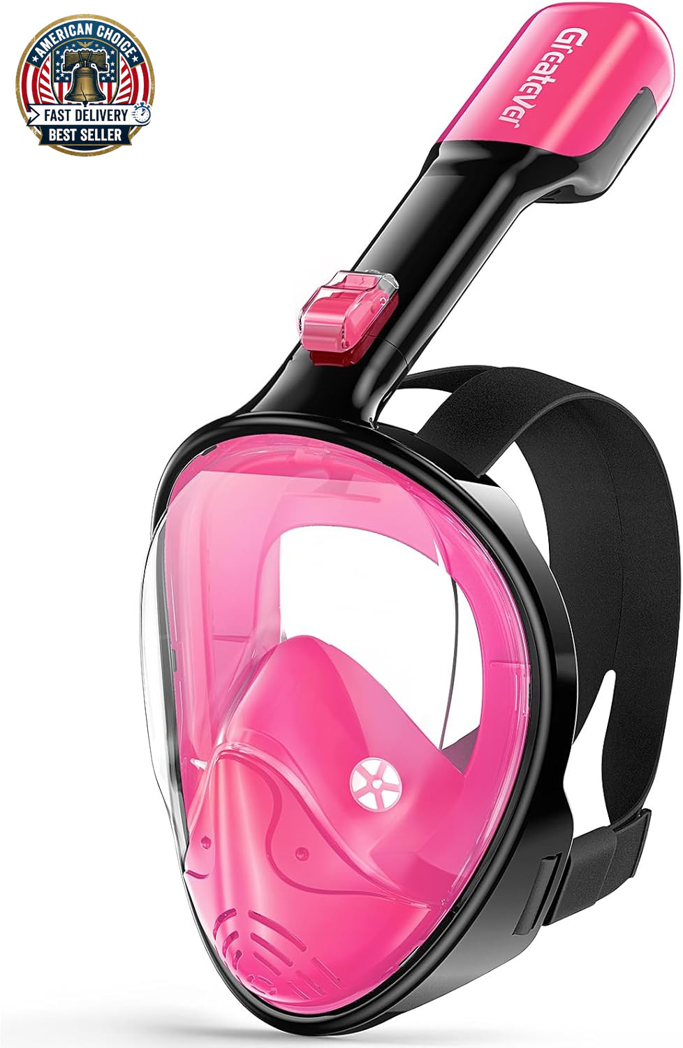 Full Face Snorkel Mask, Snorkeling Gear for Adults with Latest Dry Top Breathing
