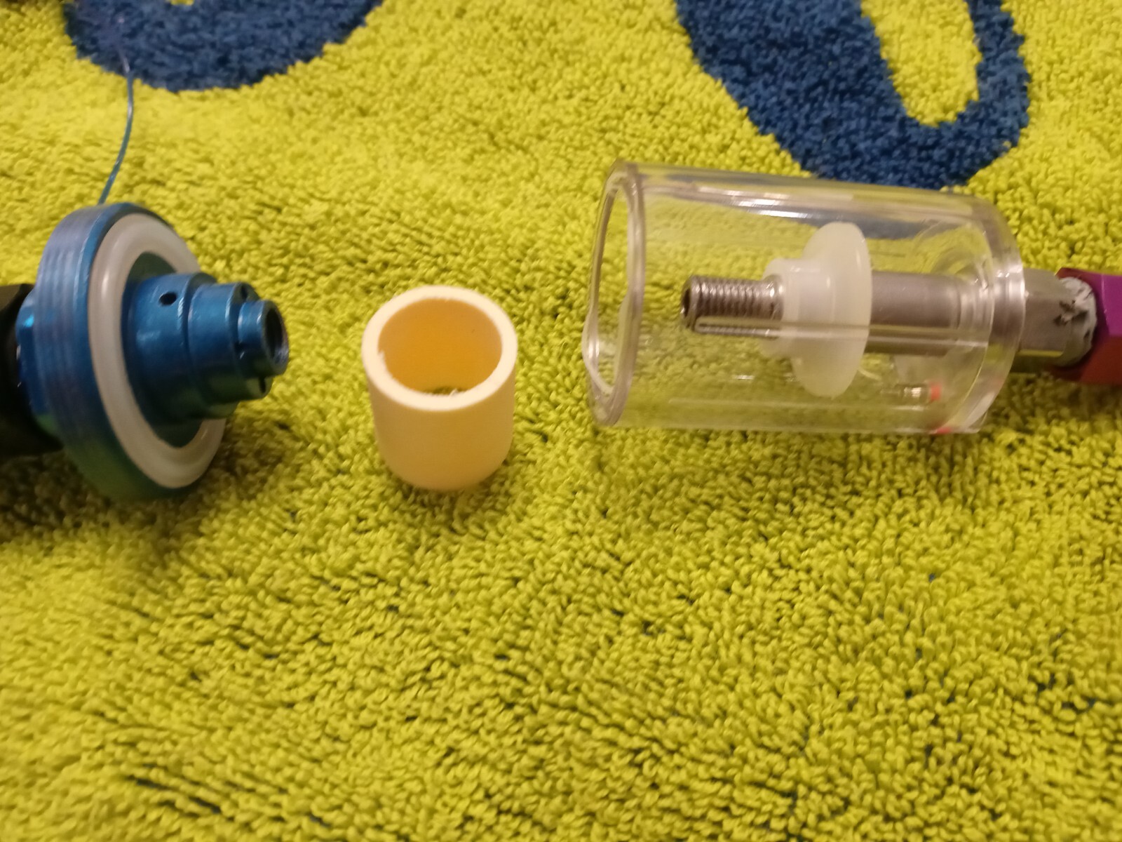 Hookah Diving 5 micron filter with Gator Gills POLY FIBER CARBON element design.