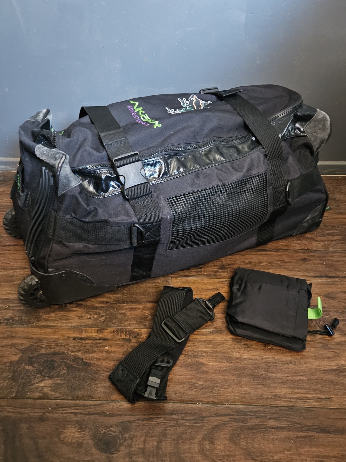 💥AKONA Adventure Gear Travel Scuba Dive Roller Bag BLACK 36″ x 15″ x 16″ #3