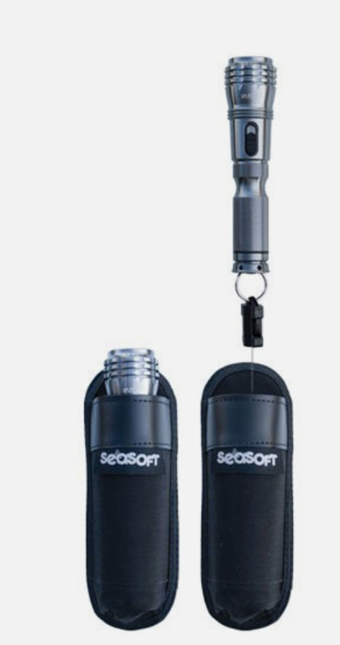 Seasoft Neoprene Pouch w/ Retractable Cable – Part #140-014 – Brand New