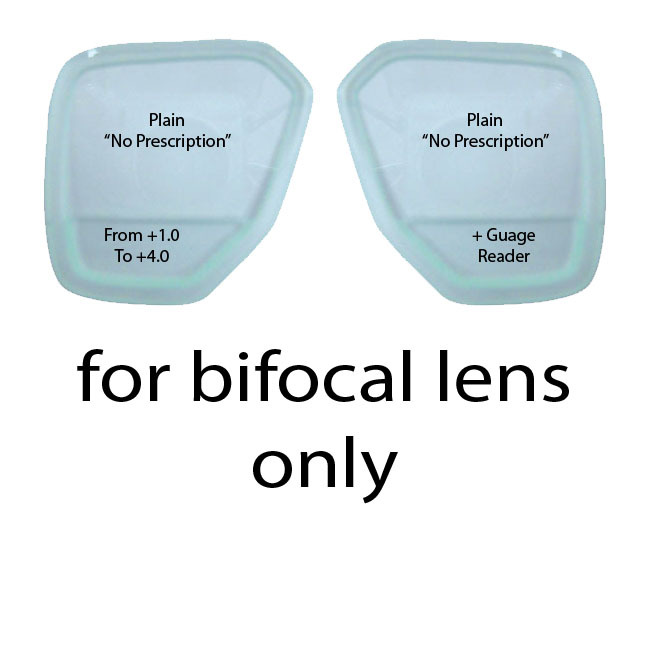 ScubaPro Solara, Tusa Liberator, Magnum Dive Mask Bifocal Gauge Reader Lenses