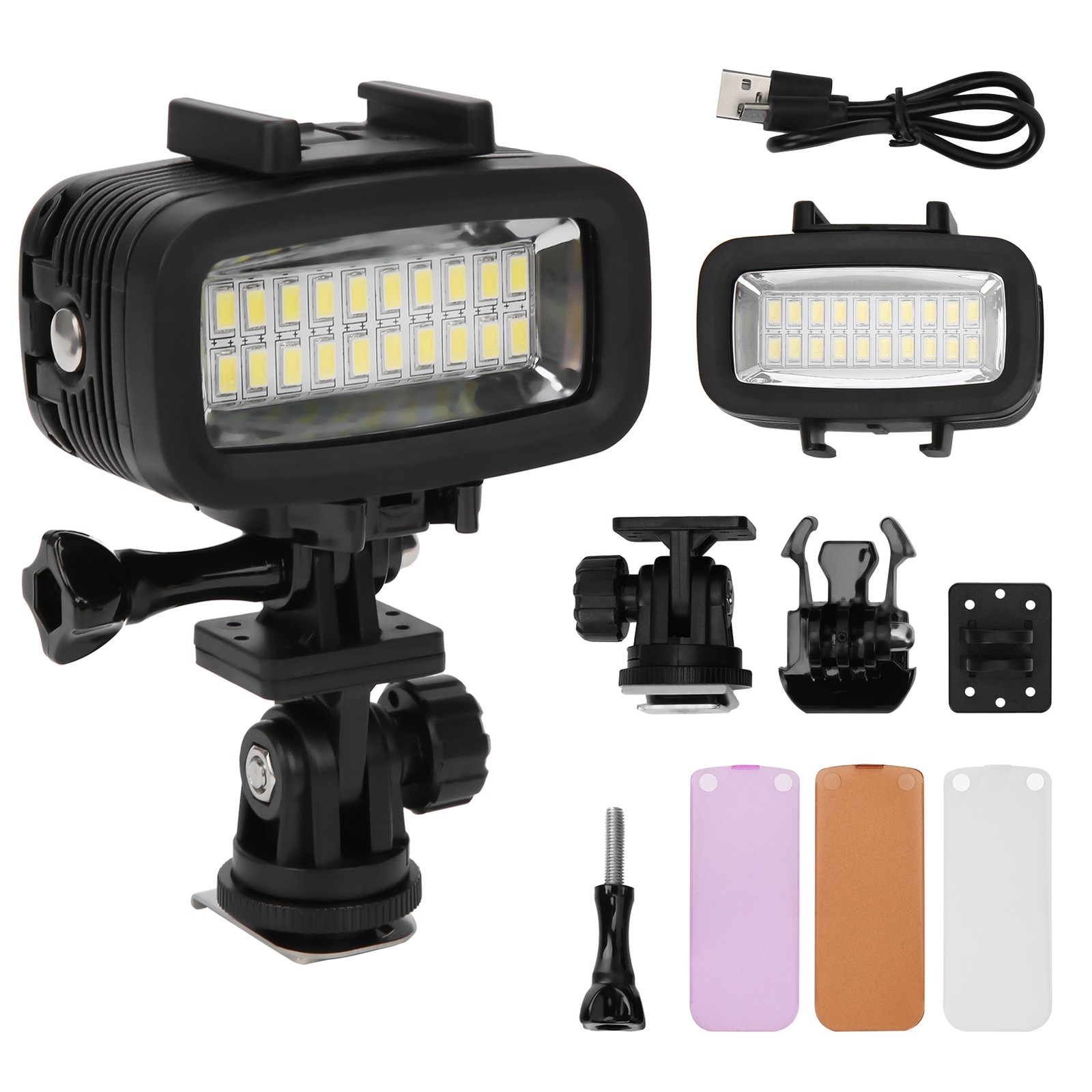 40m Underwater Photography Fill Light Waterproof Diving Camera LED Video Lig BEA