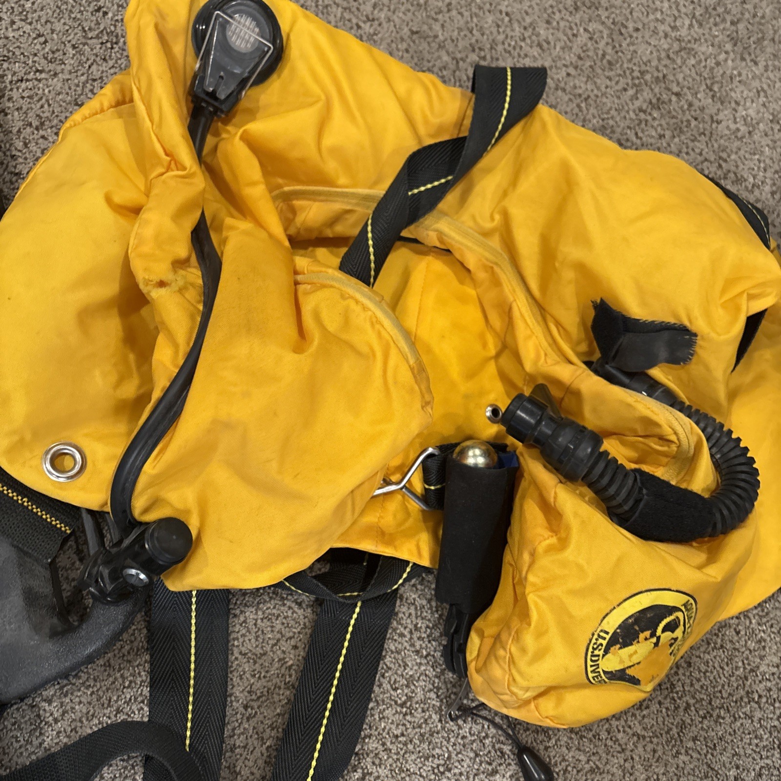Aqua-lung U S Divers Diving Scuba Tank Holder Harness Backpack LOT FOR PARTS