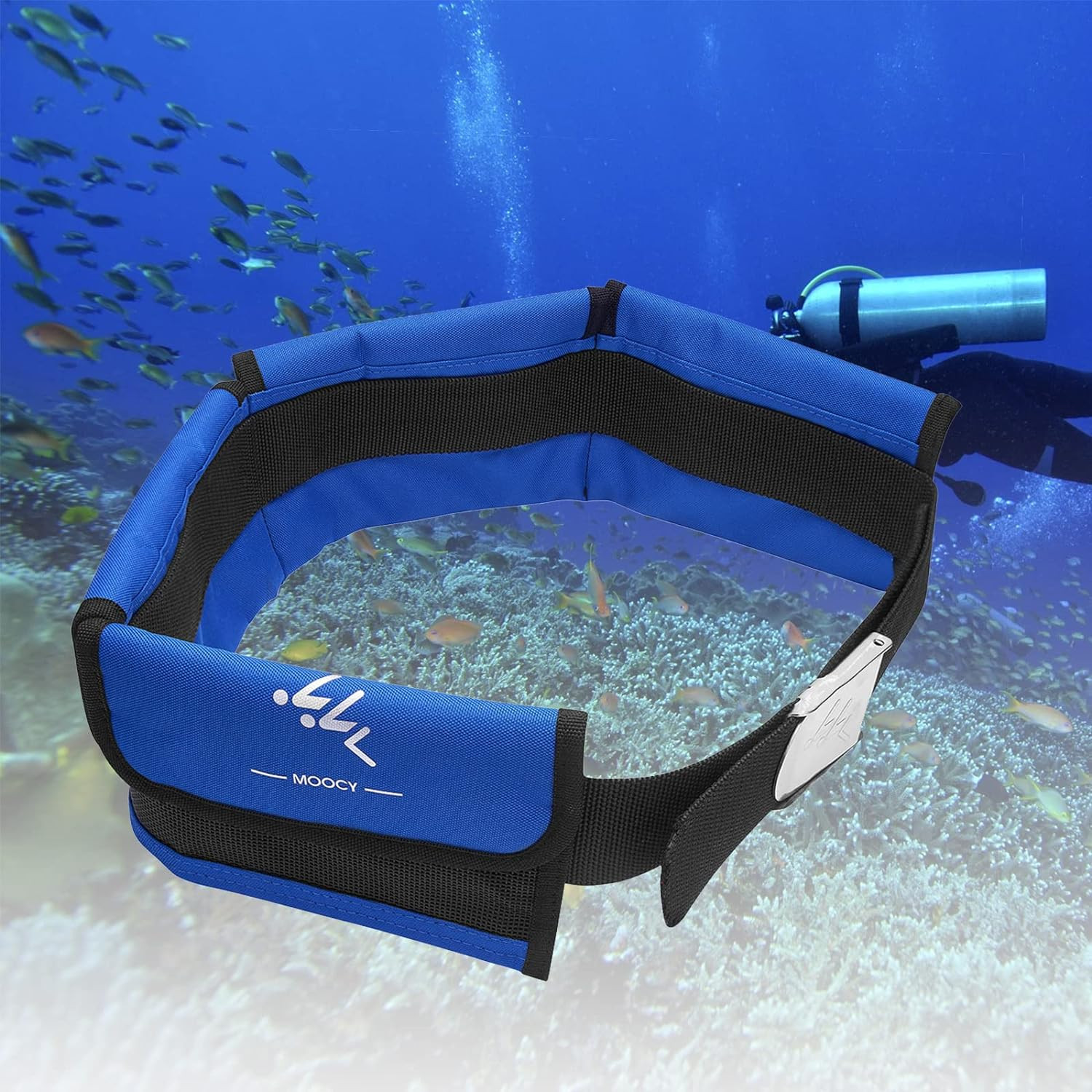 4 Neoprene Pocket Scuba Weight Belt，Spear Fishing Nylon-Fit for Waist 32″ to 52″
