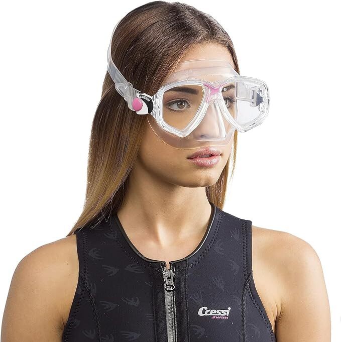Cressi Marea Dive Mask Dual Lens Anti Fog Silicone Seal Low Volume Adult Scuba
