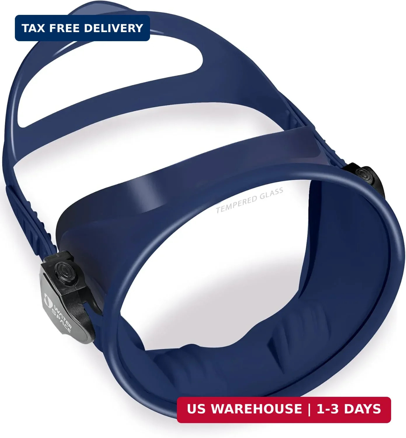 Oval Diving Mask Adult Tempered Glass, One-Window Scuba Diving Mask Adult with B
