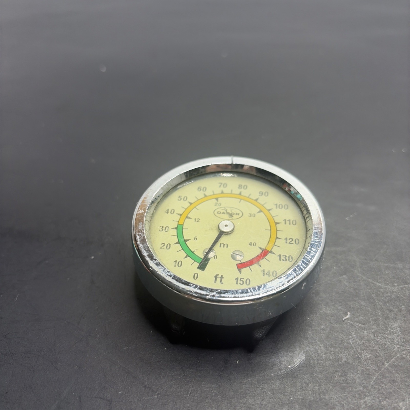 Vintage Dacor Diving Depth Wrist Gauge Equipment 150FT