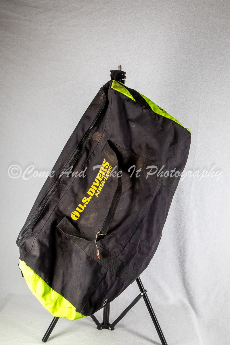 U.S. Divers Aqua-Lung Large Scuba Gear Duffel Bag – Black & Neon yellow