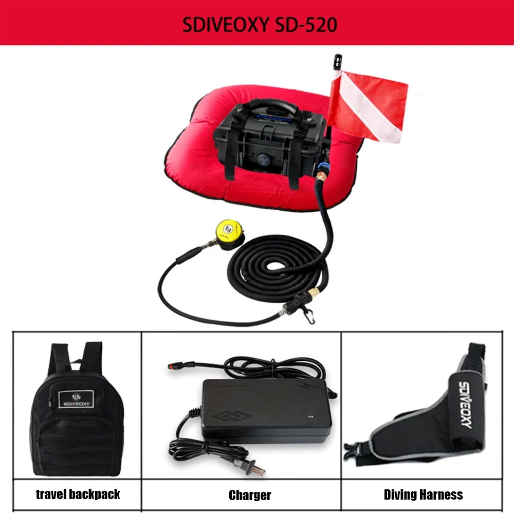 Portable Electric Scuba Diving Ventilator Artificial Gill Equipment Diving Tanks