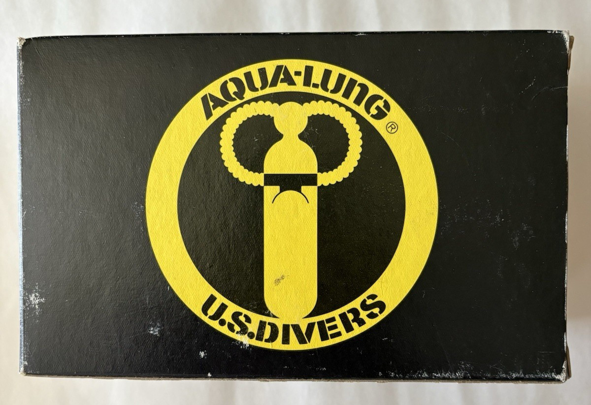AQUA LUNG DIVE MASK-U.S. Divers-Jacques Cousteau-Vintage in Original Box