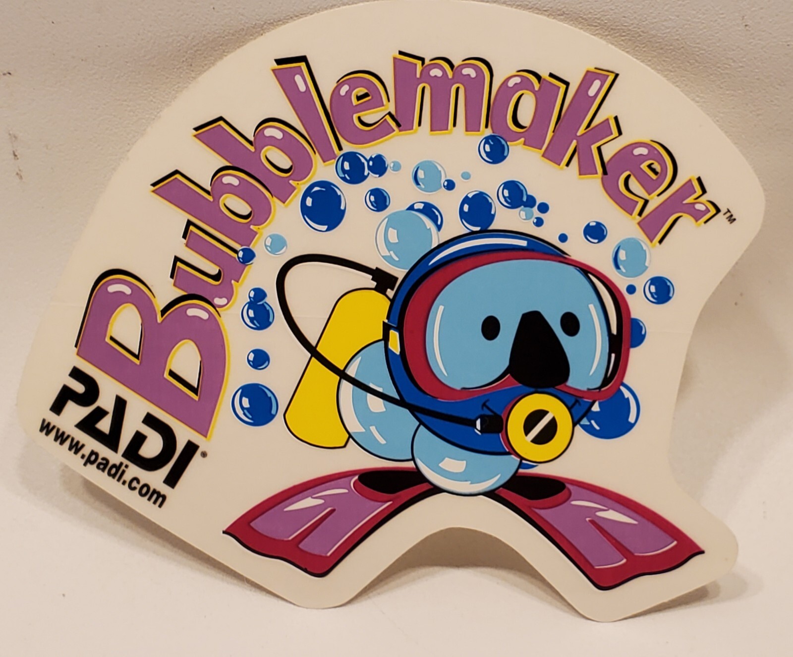 BUBBLEMAKER PADI Sticker Scuba Sport Dive Car Boat Sticker Tank Decal NEW