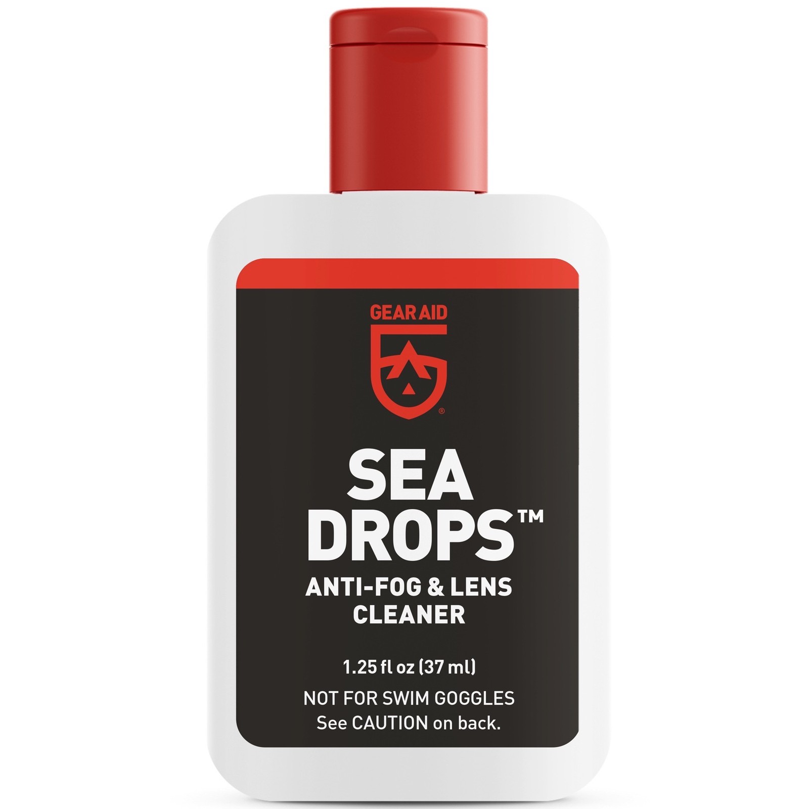 Gear Aid Sea Drops Anti-Fog and Lens Cleaner Clear 1.25oz Cleans & Defogs Masks