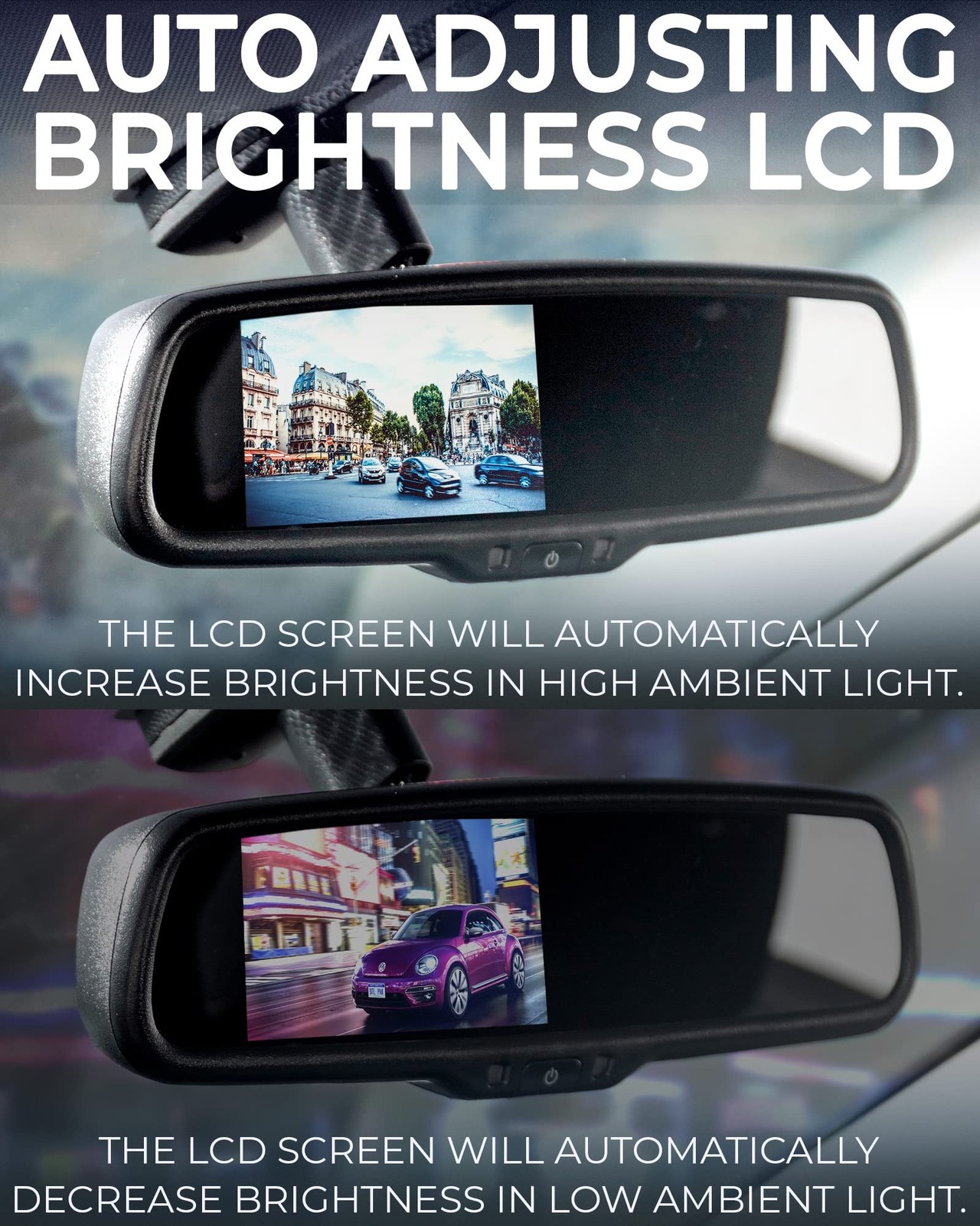 Master Tailgaters 10.5″ OEM Rear View Mirror with 4.3″ LCD Screen | Rearview …