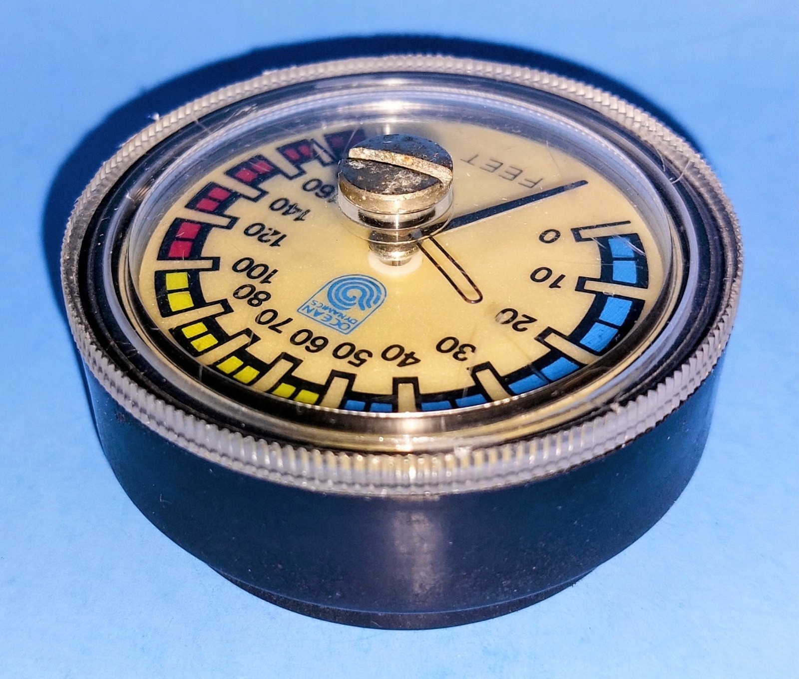 Vintage Original Ocean Dynamics Depth Water Gauge 200 Ft 2 1/4 Diameter Japan
