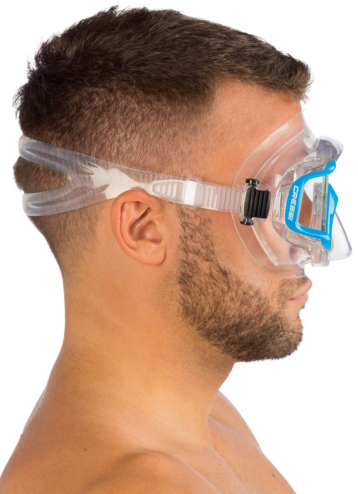 Cressi Pano 3 Supernova Dry Mask Snorkel Kits Clear/Blue
