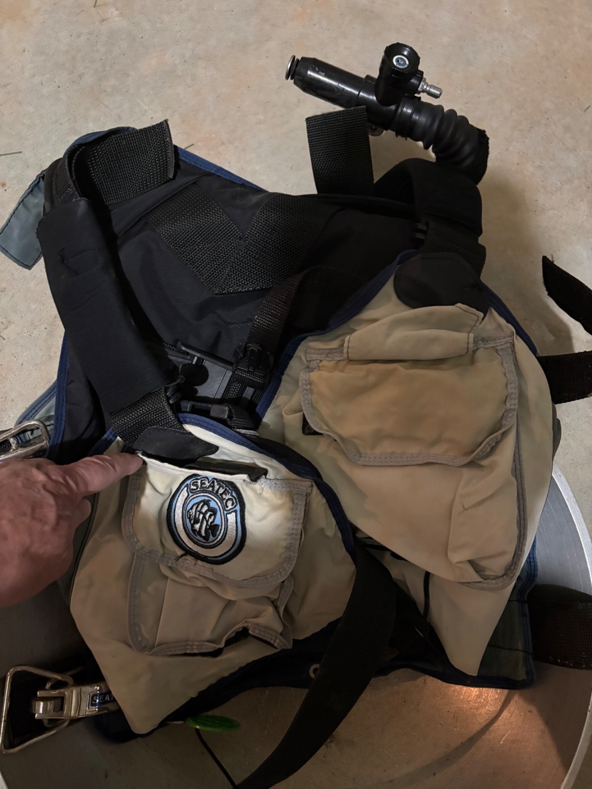 Seated Buoyancy Compensator Jacket