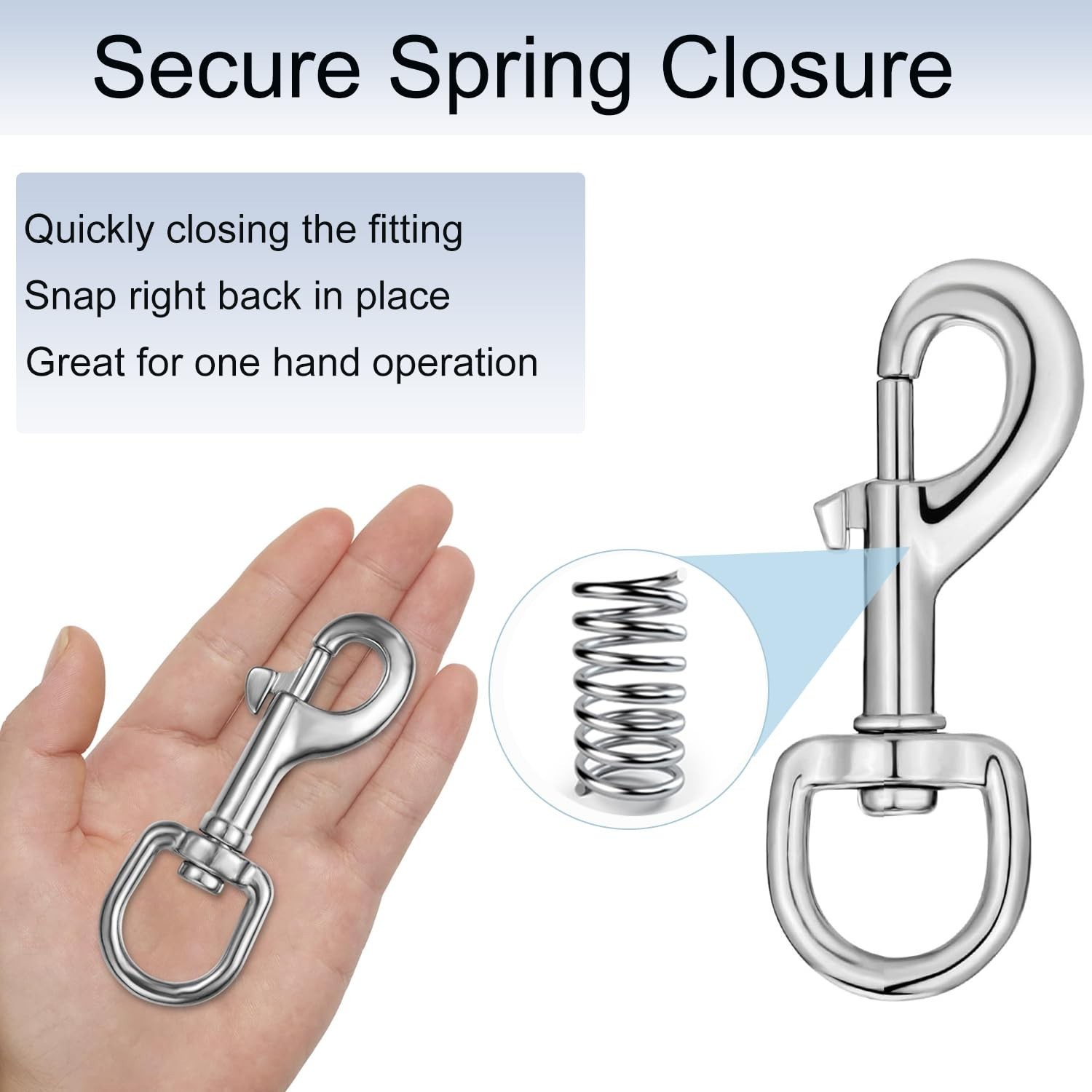 Swivel Snap Hook, Swivel Eye Bolt Snap Hook 3.58 Inch, Single Ended Clip Hook…