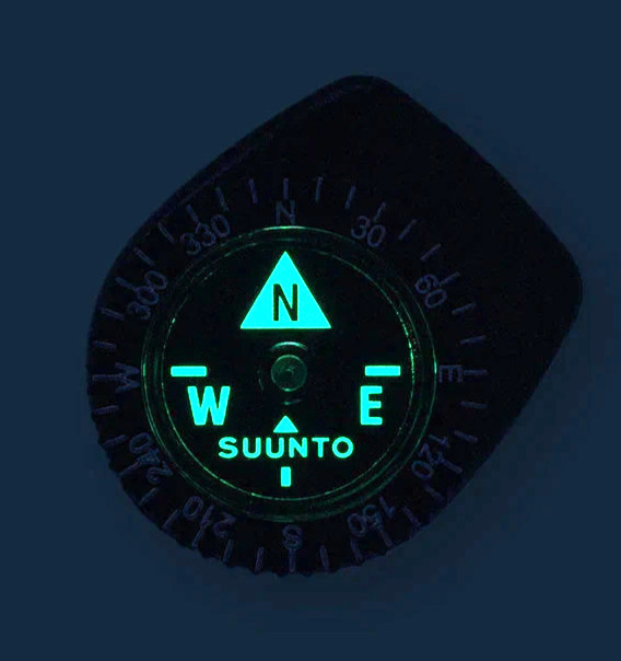 Suunto Clipper L/B NH Scuba Diving Compass Clips on to Wrist Computers & Watches