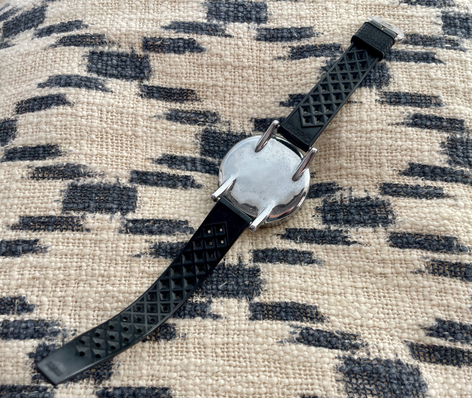 Vintage Aqua Lung Calypso Depth Gauge Watch 200′ w/Original Band Untested