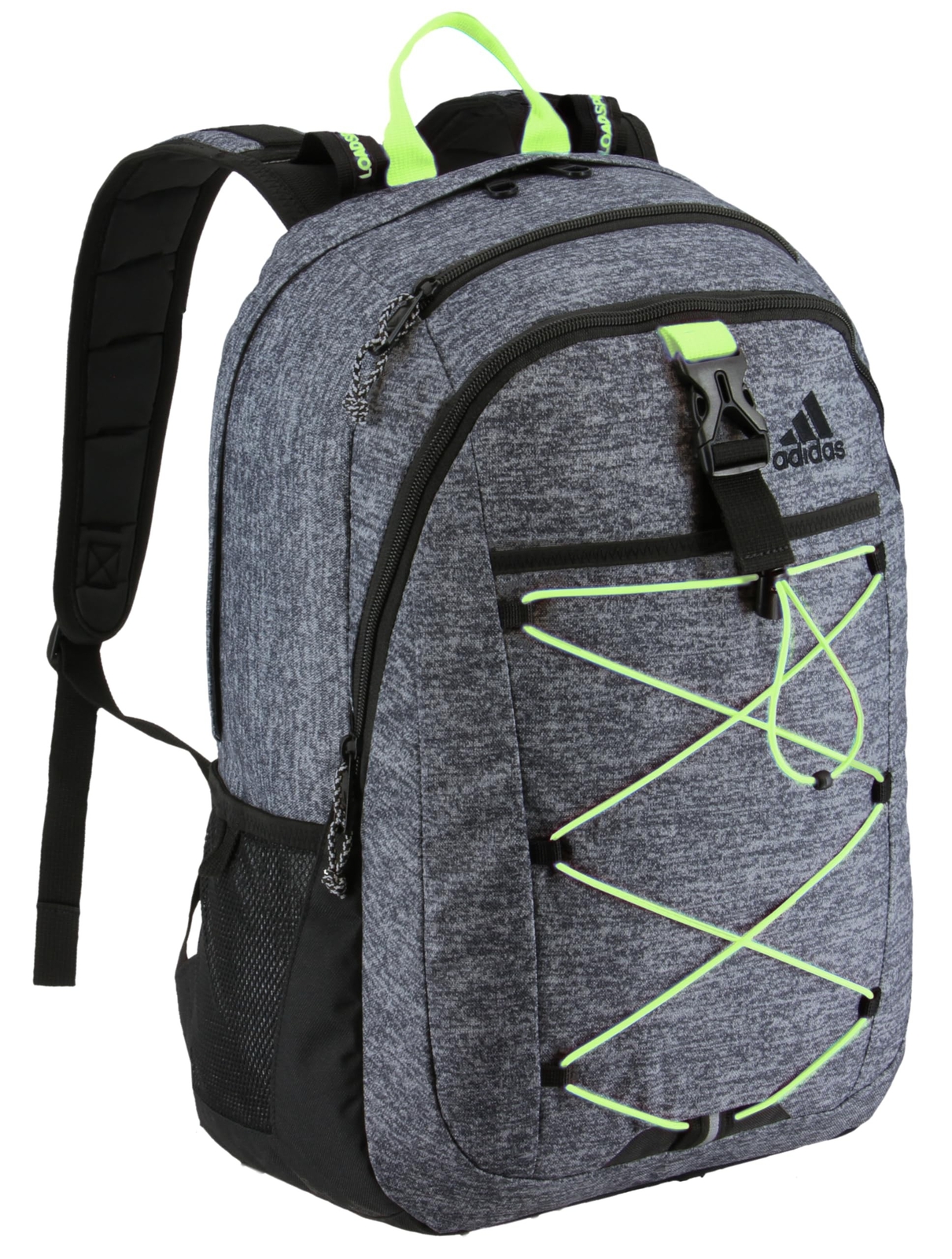 adidas Ultimate ID Backpack, Jersey Hats Onix/Black/Signal Green, One Size