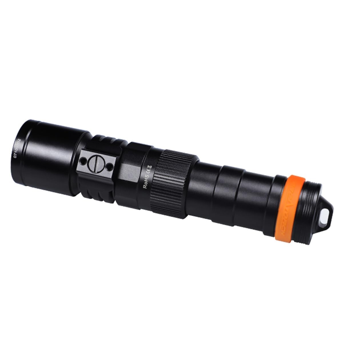 OrcaTorch DC710 USB-C Direct Charging 3000 Lumens Dive Light Black
