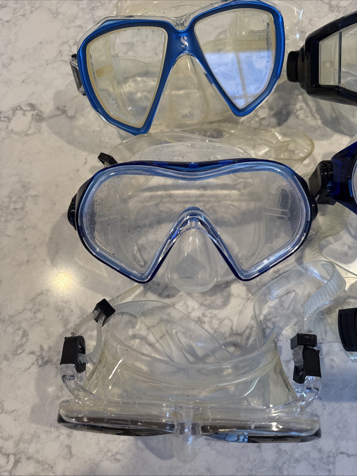 (UNBRANDED) SCUBA DIVING SNORKLING MASK BLACK