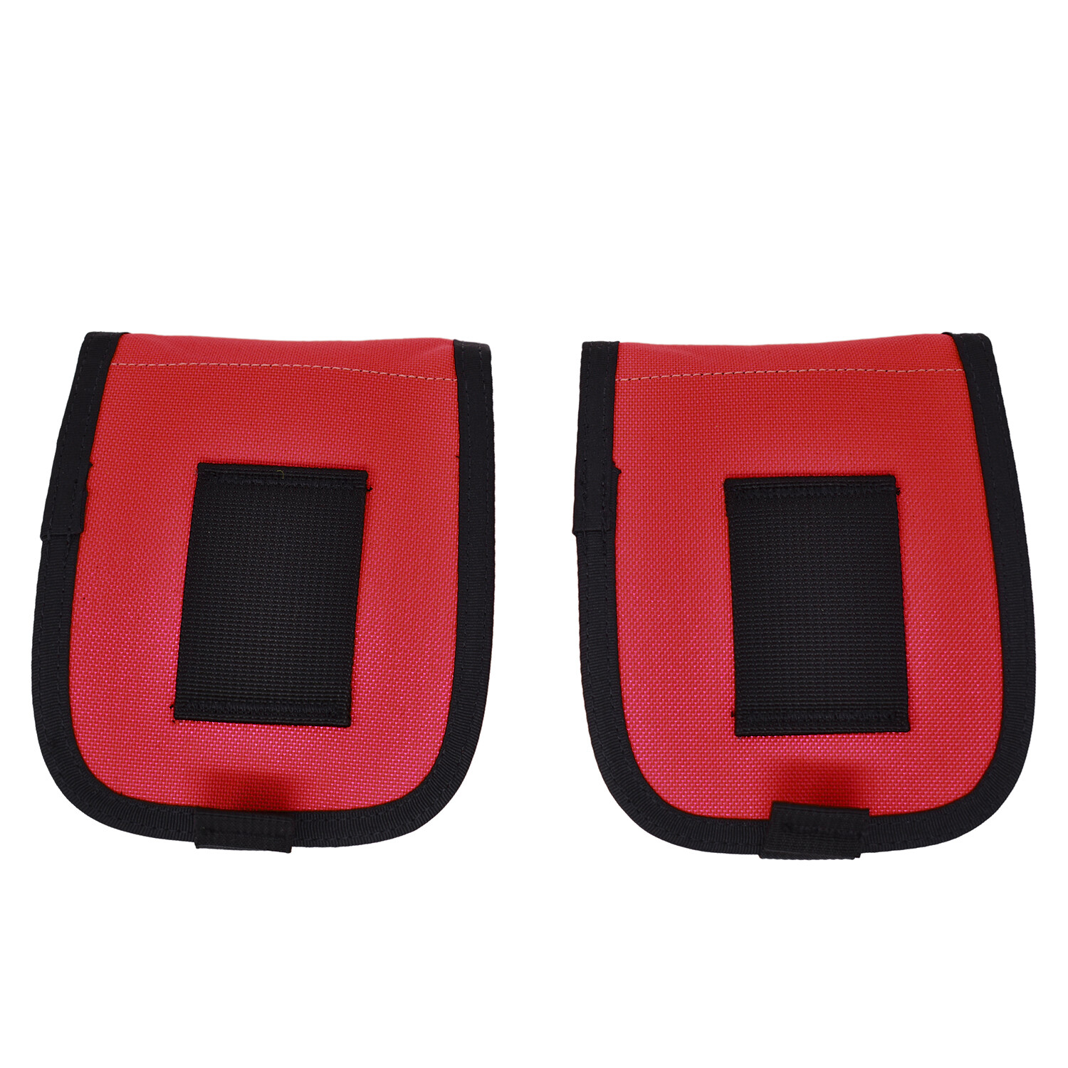 Palantic Scuba Diving Weight Pocket Pouch with QR Buckles, Pair, Red