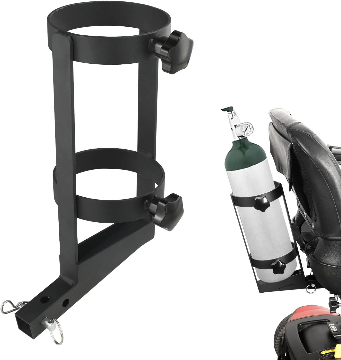 Oxygen O2 Tank Holder Metal Bracket Tank Mount – Sturdy, Fits D/M-15/E/M-24(Othe
