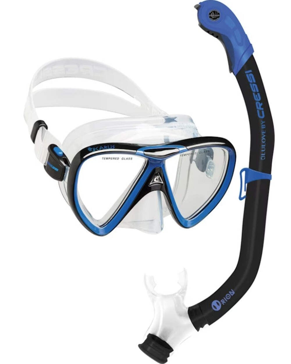 CRESSI ADULT SNORKELING COMBO – (BLUE/BLACK.