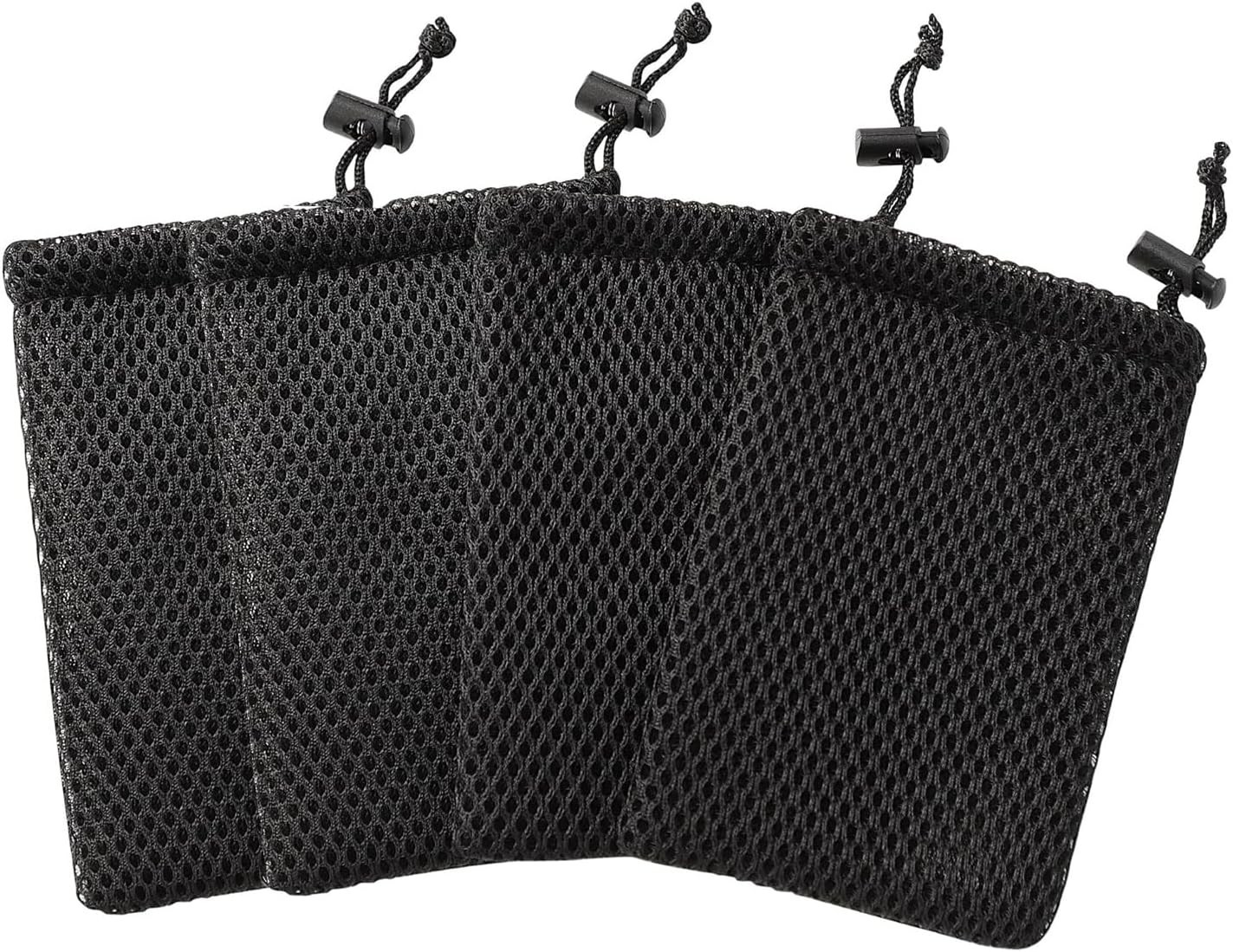 Nylon Mesh Drawstring Bag, Small Storage Pouch String Bags 5 X 3.5 Inch for Mini
