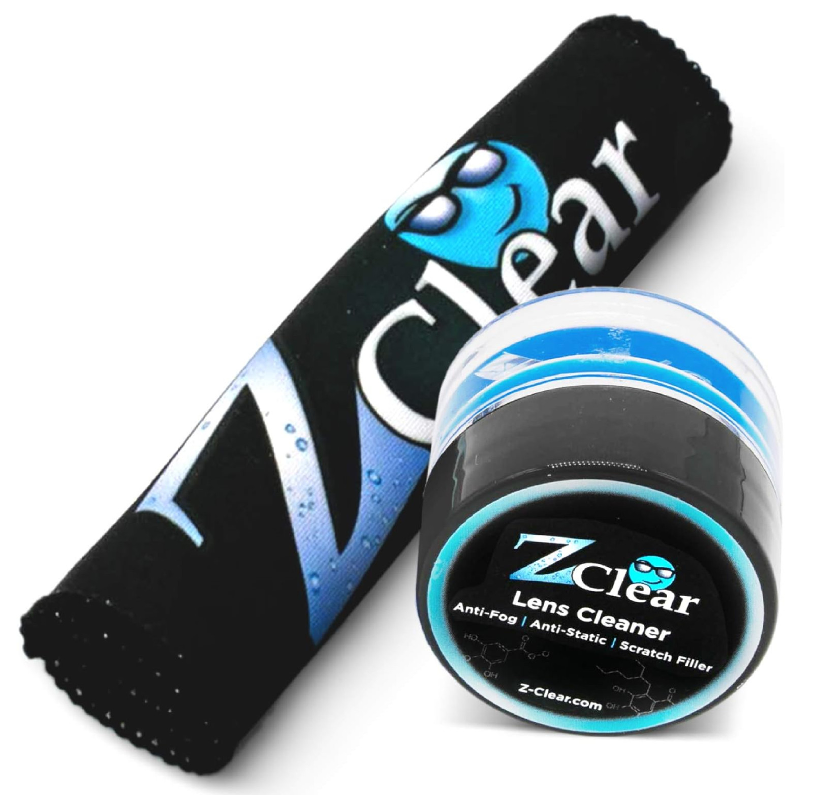 Z Clear Trusted lens polish & Glasses Anti Fog Paste. Anti reflective with Towel