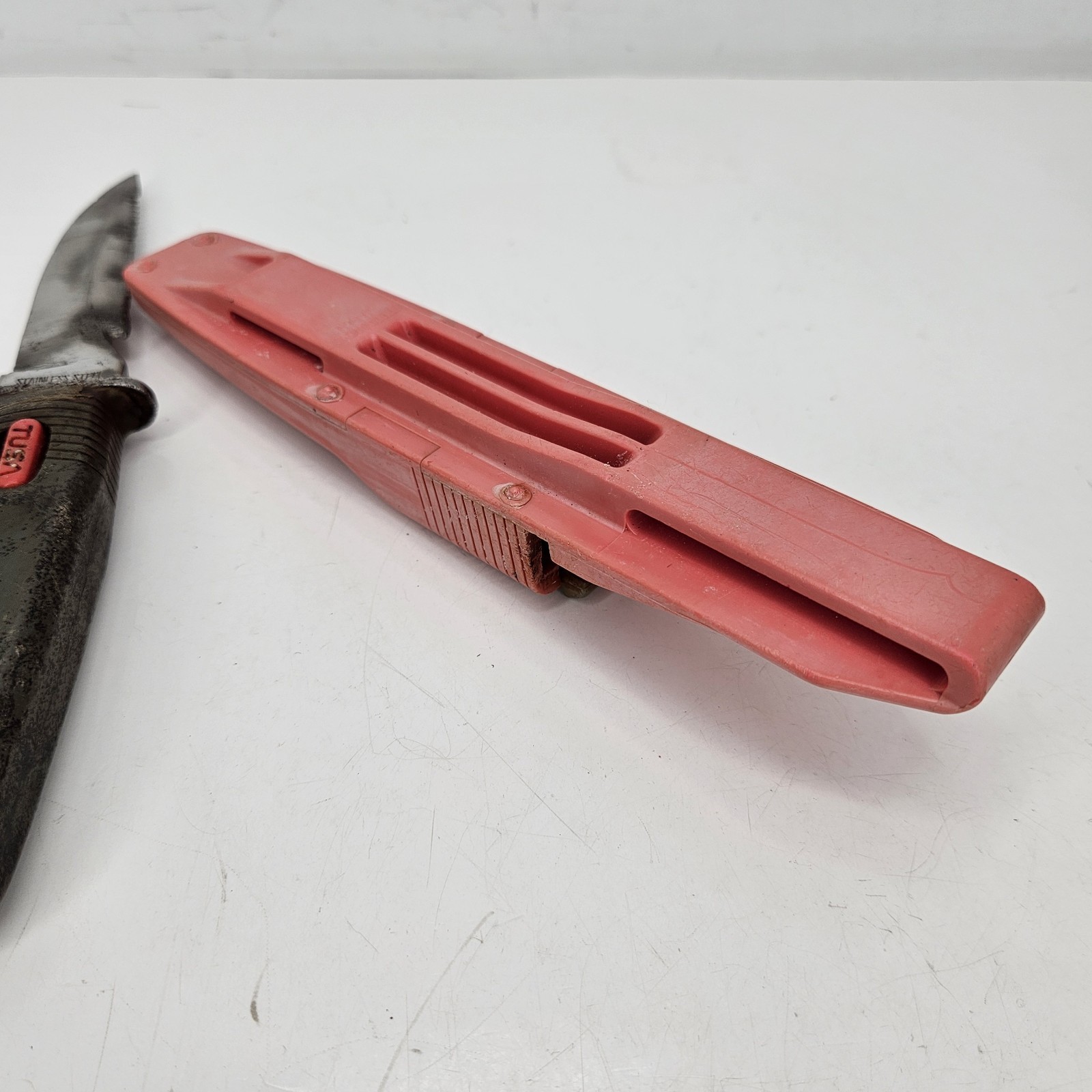 TUSA Liberator Scuba Snorkel Divers Knife Pink #1203 JAPAN STAINLESS