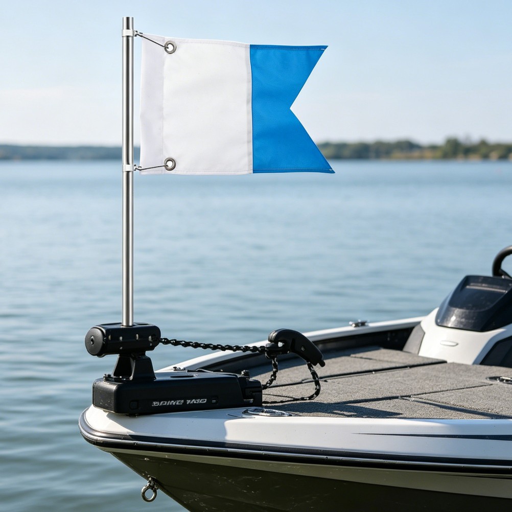 International Dive Flag: Blue and White Boat Dive Flags – Marine Safety Marker