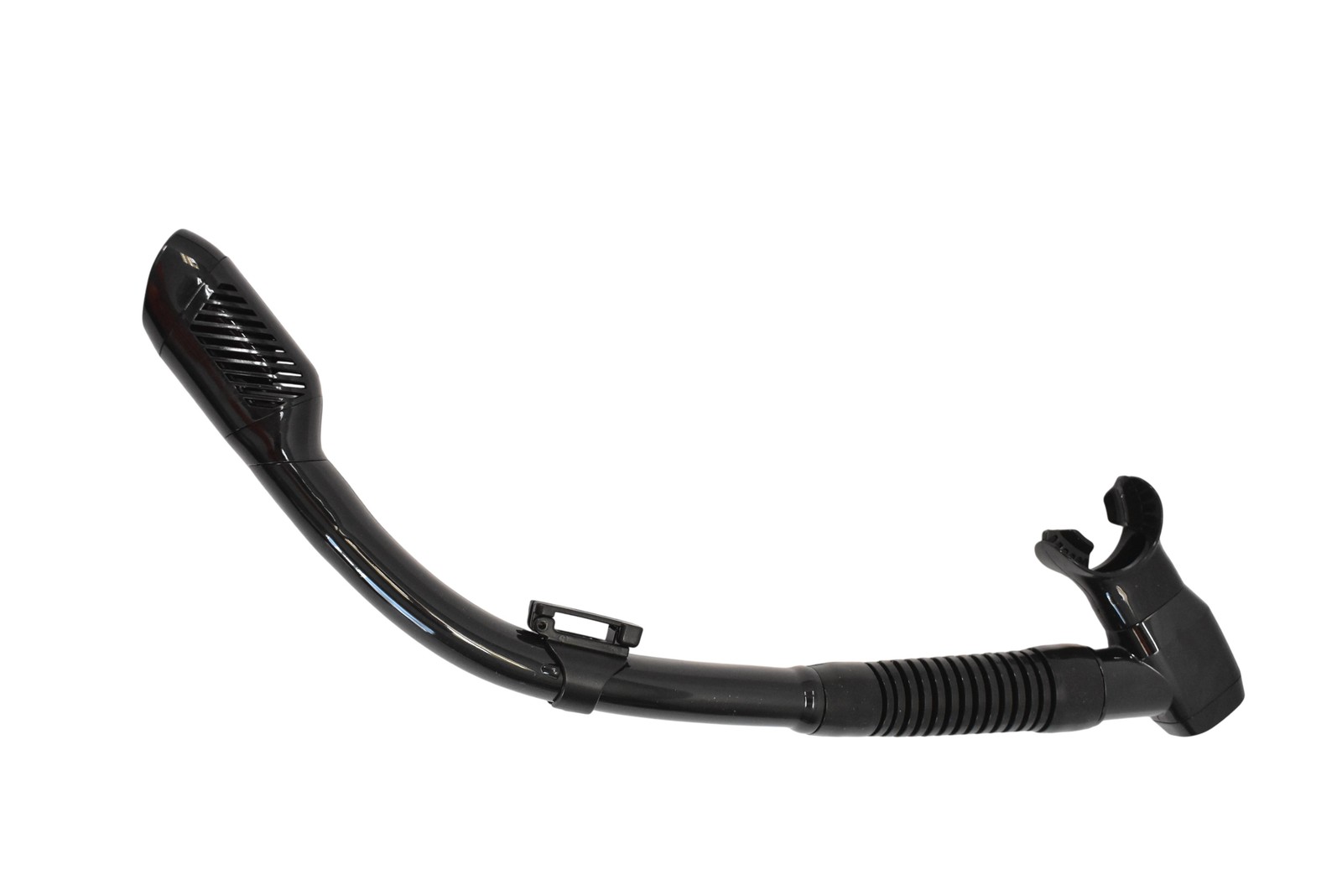 AEGEND Snorkel One Size Black Dry Curved Snorkel With Mounting Clip Diving Gear