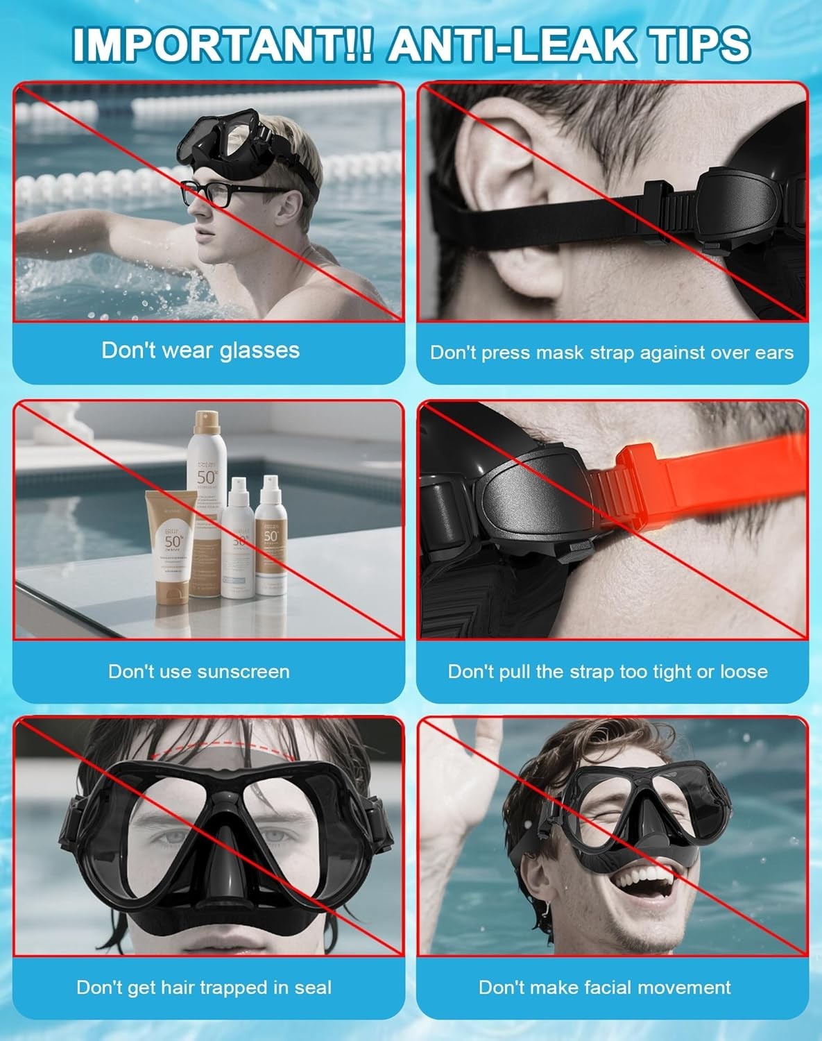 Dry Snorkel Set with Adjustable Strap, Black Yellow