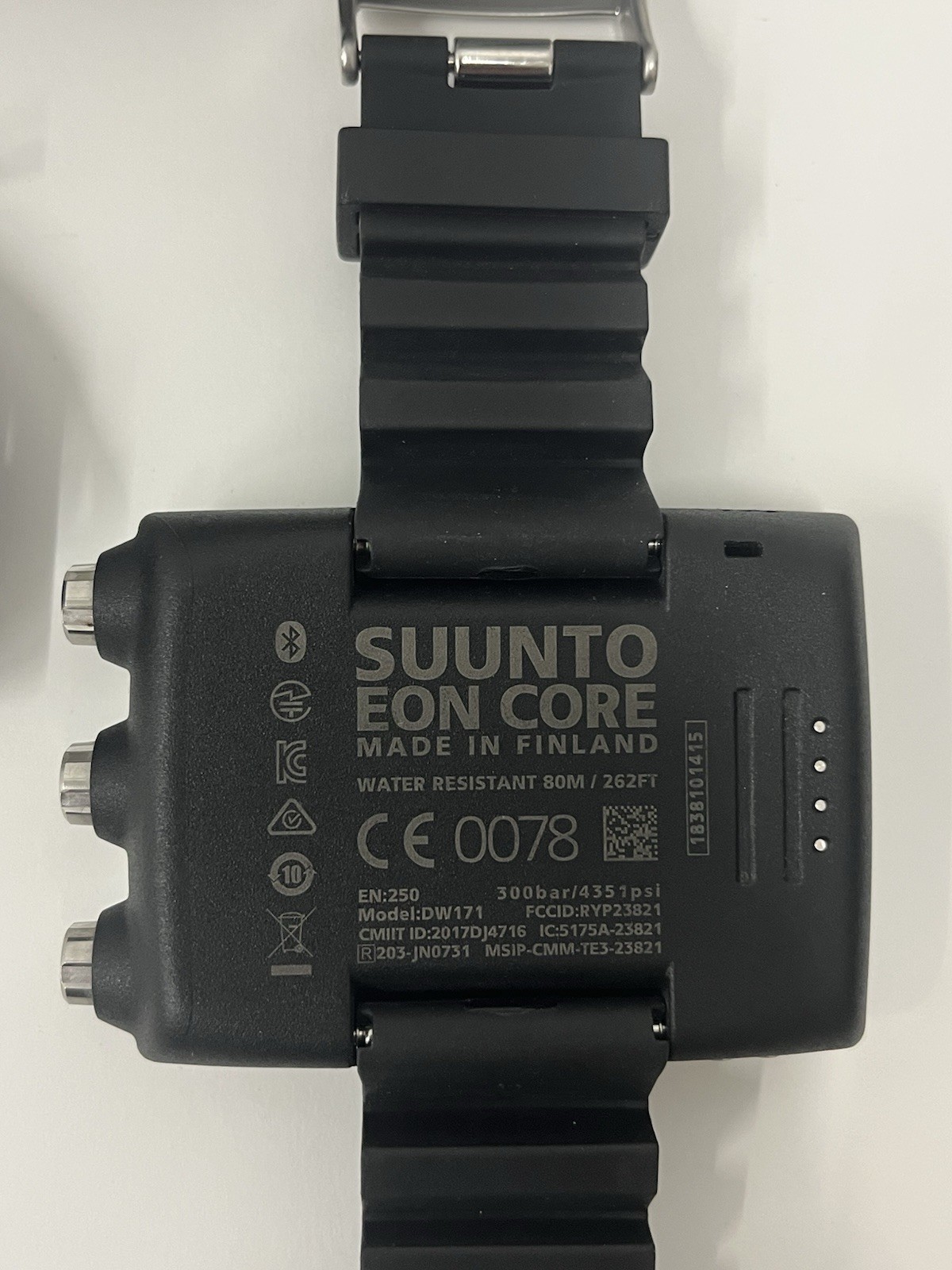 Suunto EON Core Dive Computer Scuba Diving Wrist Watch White