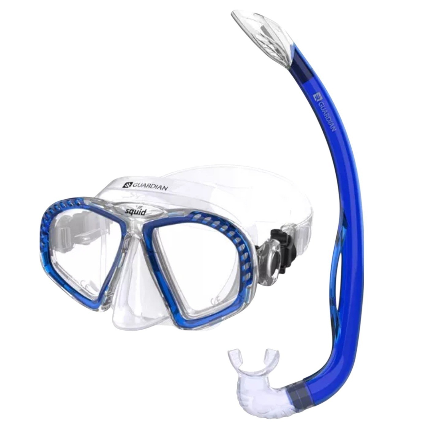 Guardian Squid Snorkeling Set Youth Small/Medium Blue Mask Fins Snorkel New
