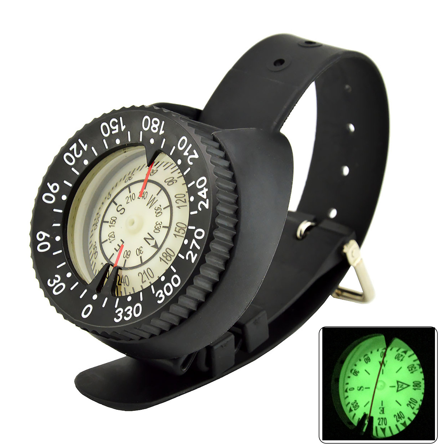 Waterproof Scuba Compass Wrist Console Navigation Gauge Dive Diving Accessories