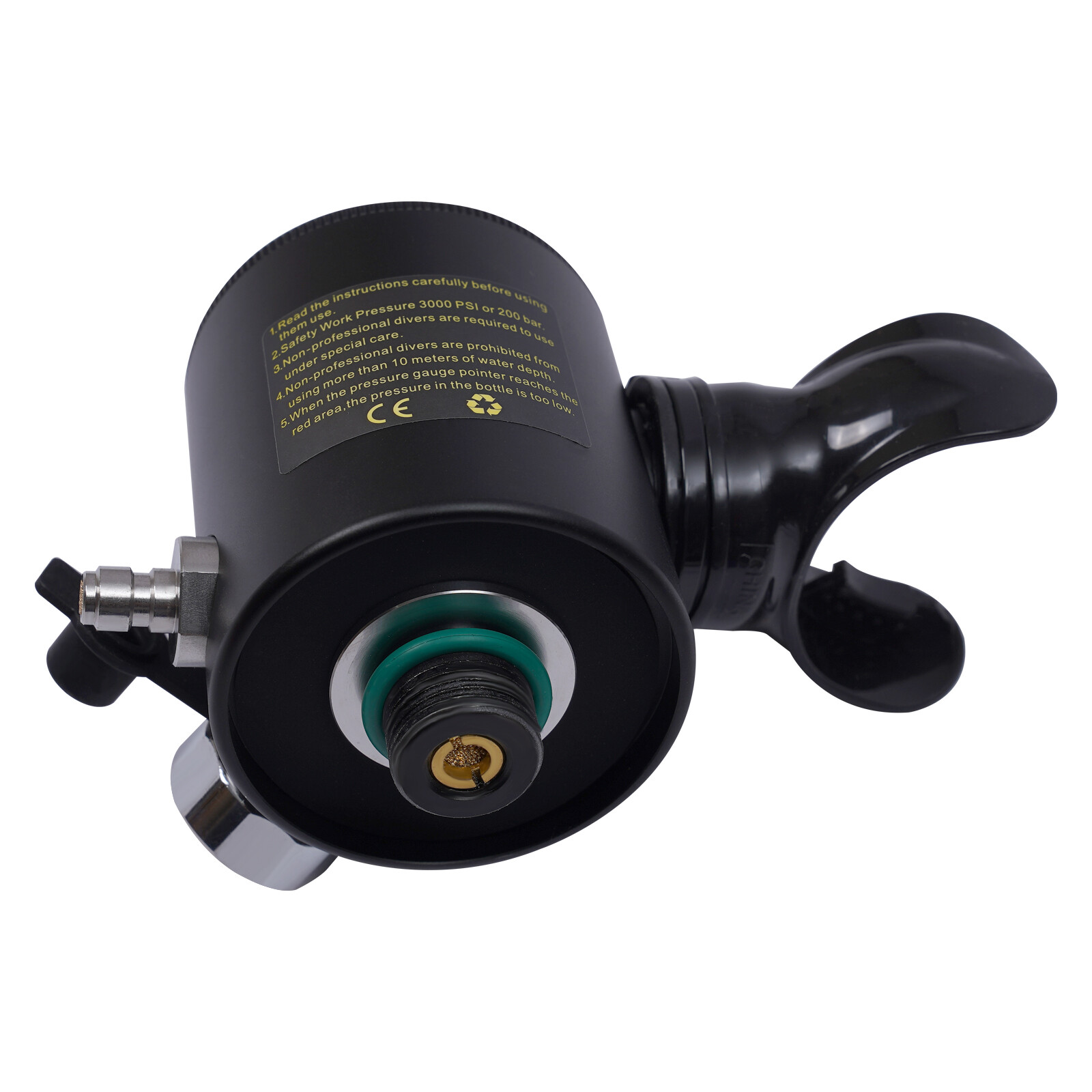 0.5L Oxygen Tank Pump Equipment Underwater Breath Mini Scuba Diving Case Kit