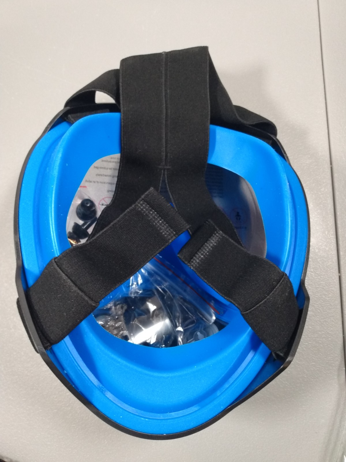 Blue Full Face Snorkel Mask GB 18401-2014 Class 4 QB/T1333-2014 NEW OPEN BOX