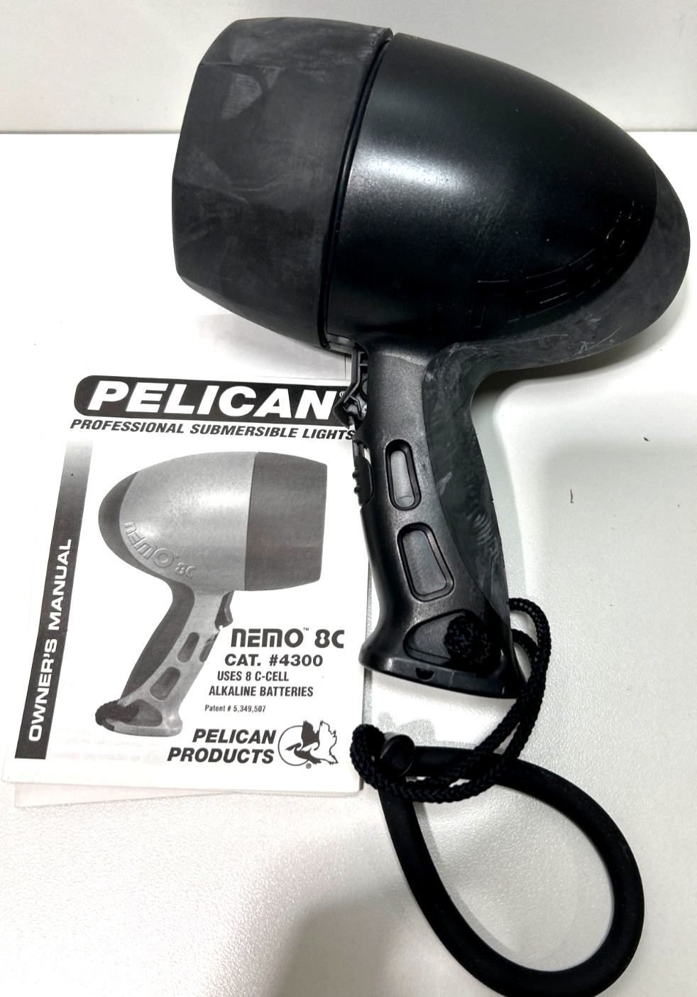 Pelican Nemo 8C Incandescent Waterproof Dive And Swim Light With Lanyard USA