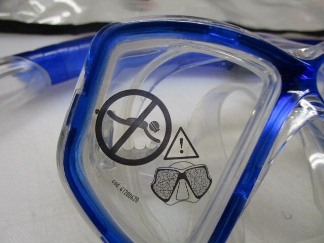 Mares Snorkeling Mask & Snorkel Set Pirate Silicone Clear Blue youth 8-14